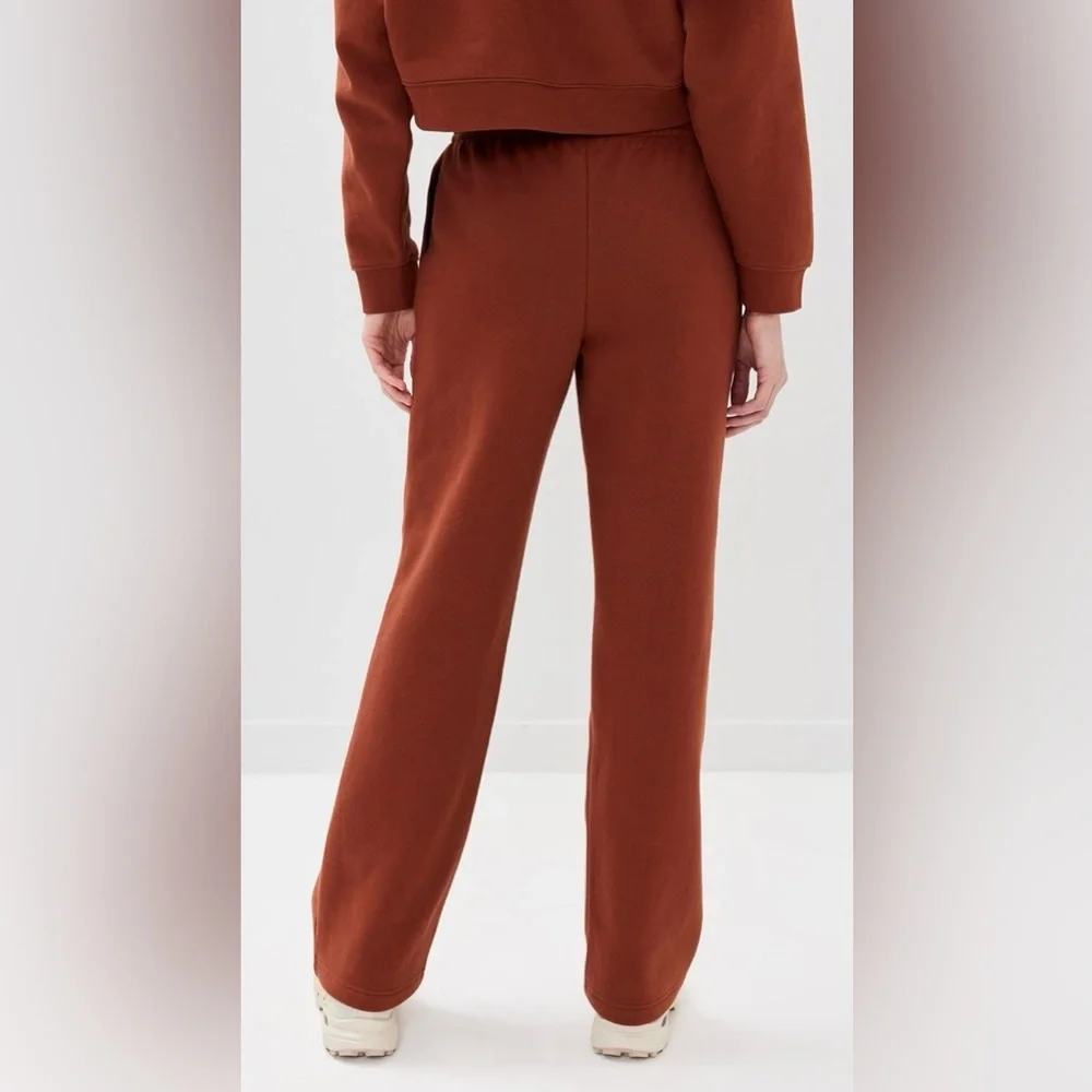 Reformation Kira Wide Leg Sweatpants Size Small Fig Jam Color - Picture 2 of 7